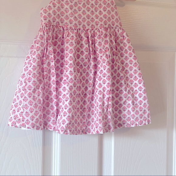 Baby B’gosh floral pink & turquoise dress with tassels on shoulder straps - Picture 3 of 9